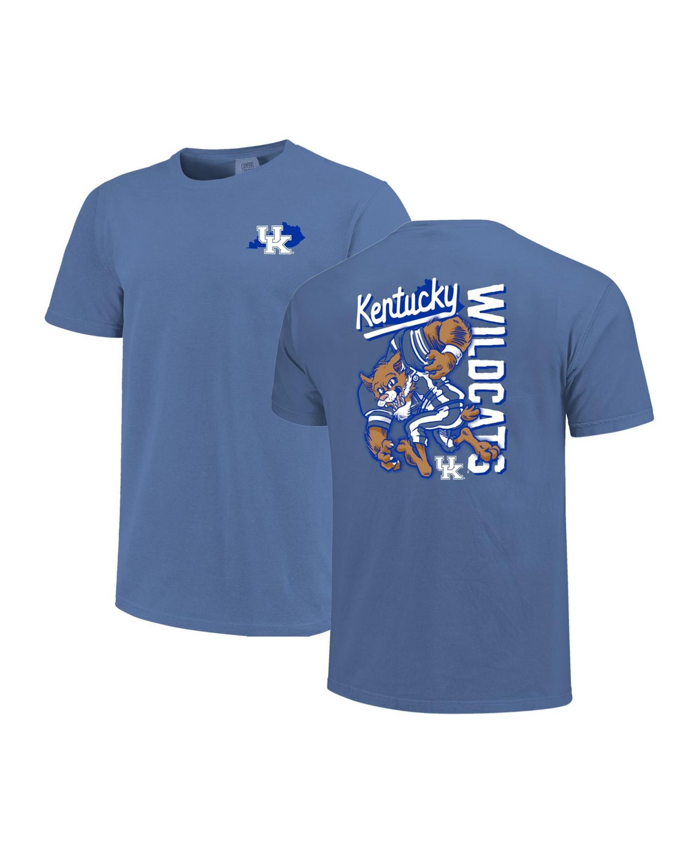 Мужская футболка Image One Royal Kentucky Wildcats Sketched Mascot Comfort Colors — фото 1