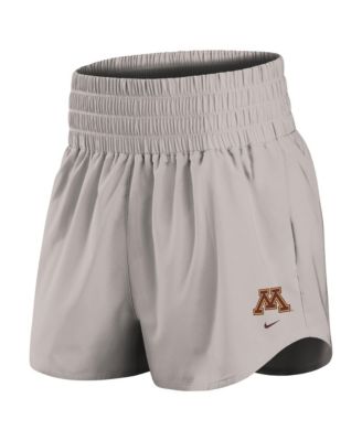 Women's Gray Minnesota Golden Gophers Ultra Dri-FIT High-Rise Shorts