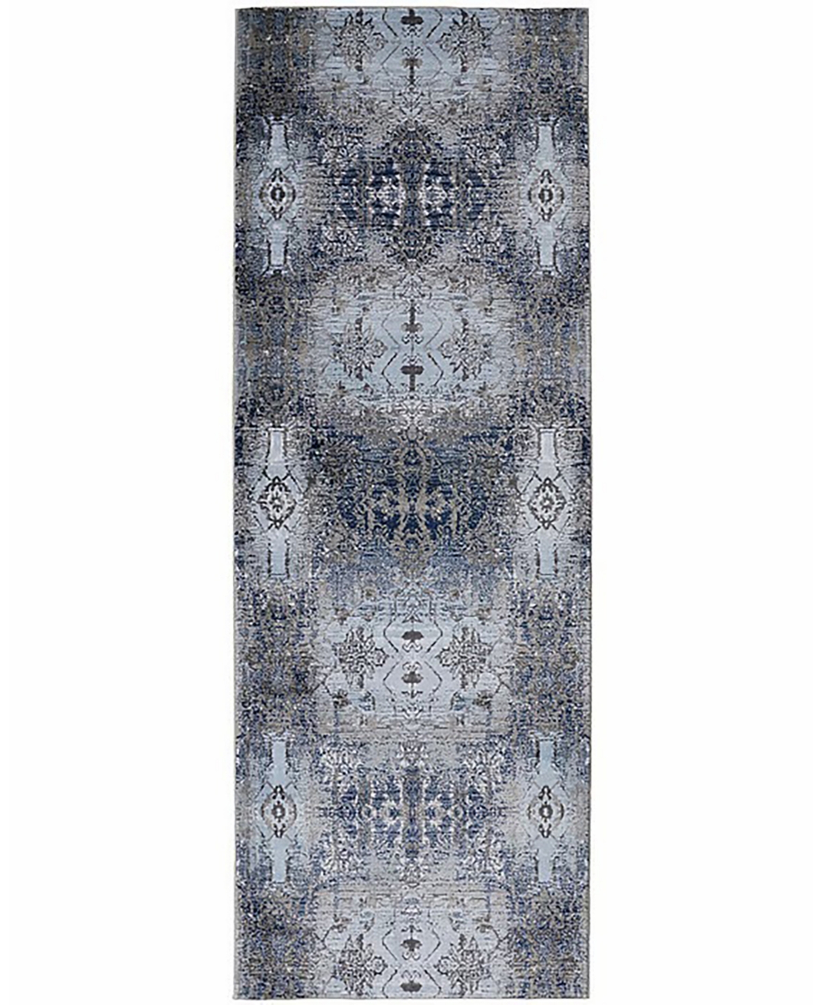 Feizy Gaspar R3834 Blue 2'10" x 8' Runner Rug