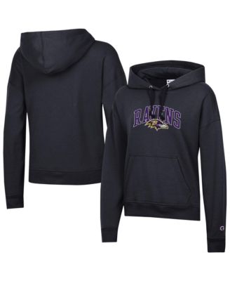 Women's  Black Baltimore Ravens Powerblend Hoodie