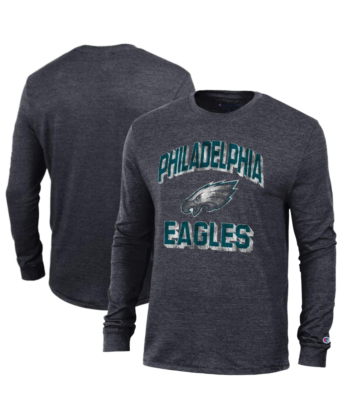 Champion Men's Philadelphia Eagles Ultimate Long Sleeve Tri-Blend T-Shirt
