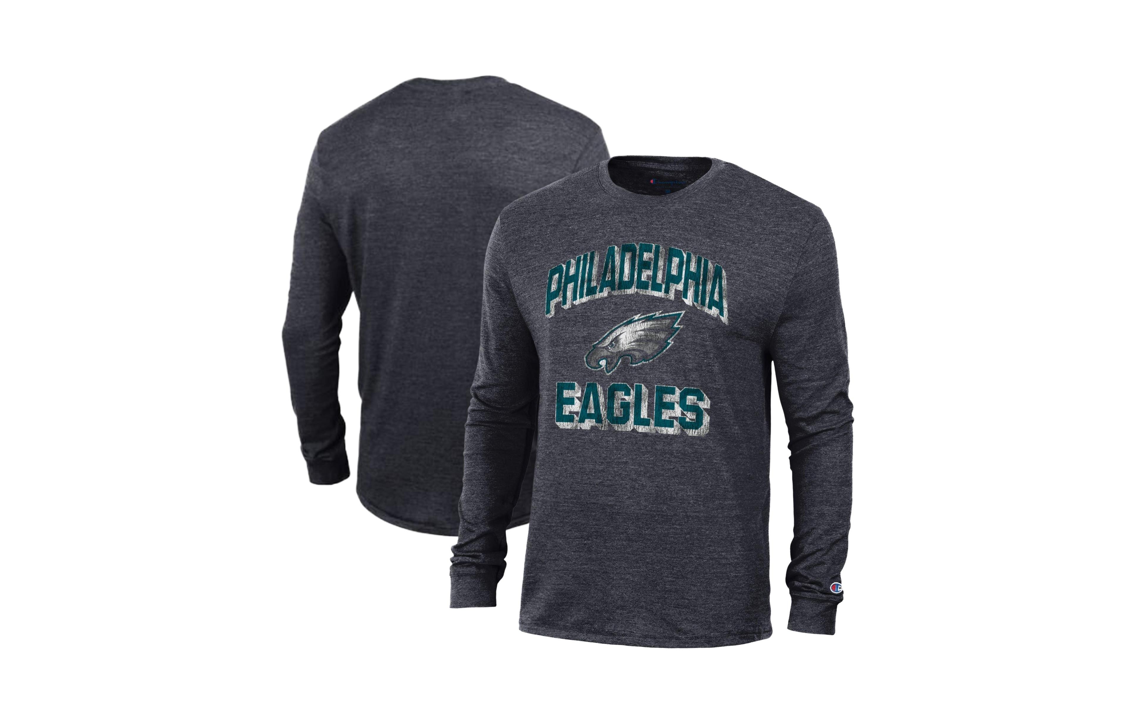 Champion Men's Philadelphia Eagles Ultimate Long Sleeve Tri-Blend T-Shirt