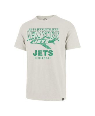 Men's '47  Natural New York Jets Head On Scrum Slub T-Shirt