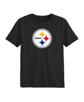 Preschool  Black Pittsburgh Steelers Primary Logo T-Shirt