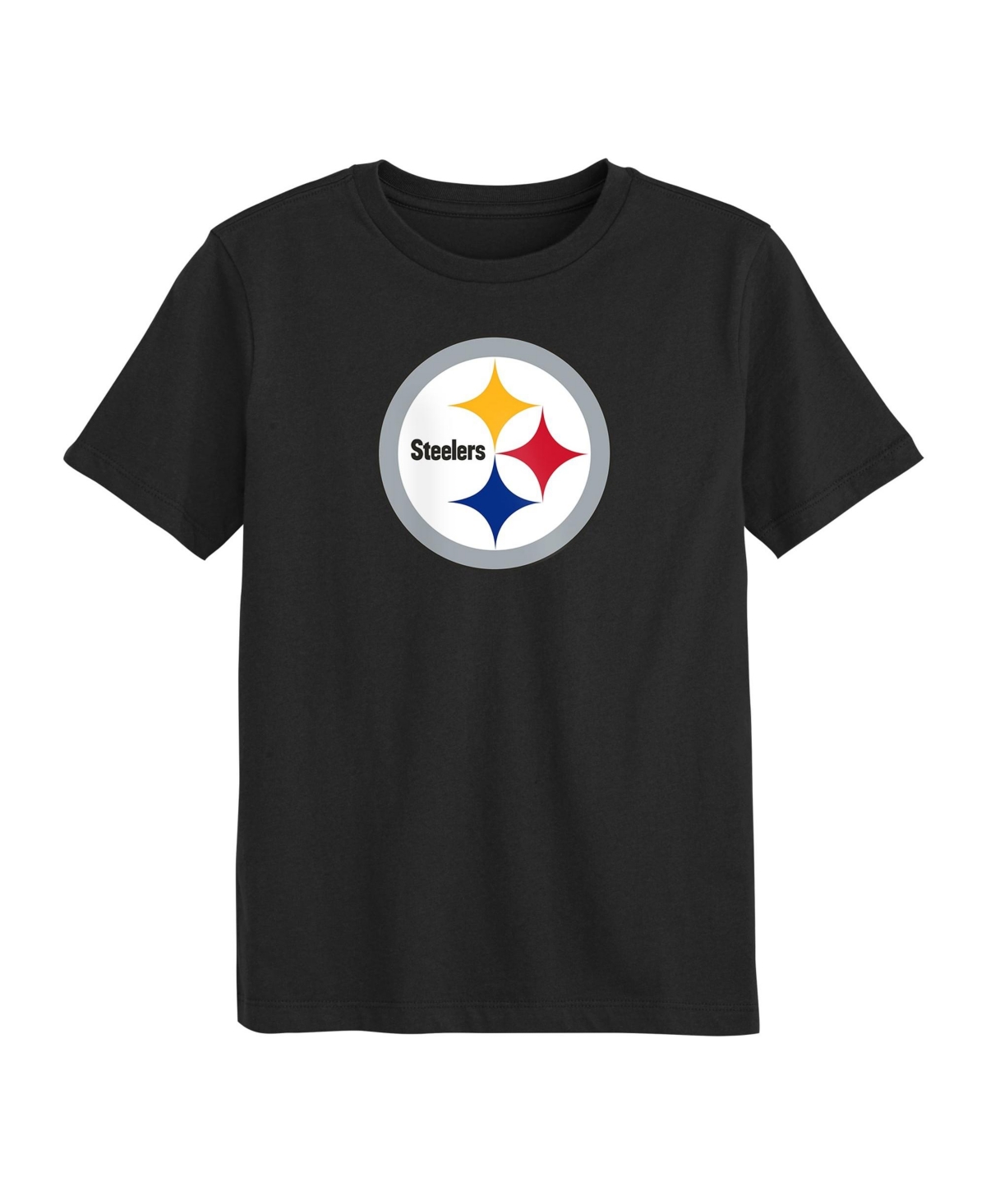 Outerstuff Toddler Boys' and Girls' 2T-5T Pittsburgh Steelers Screen-Print Crewneck T-Shirt - Black