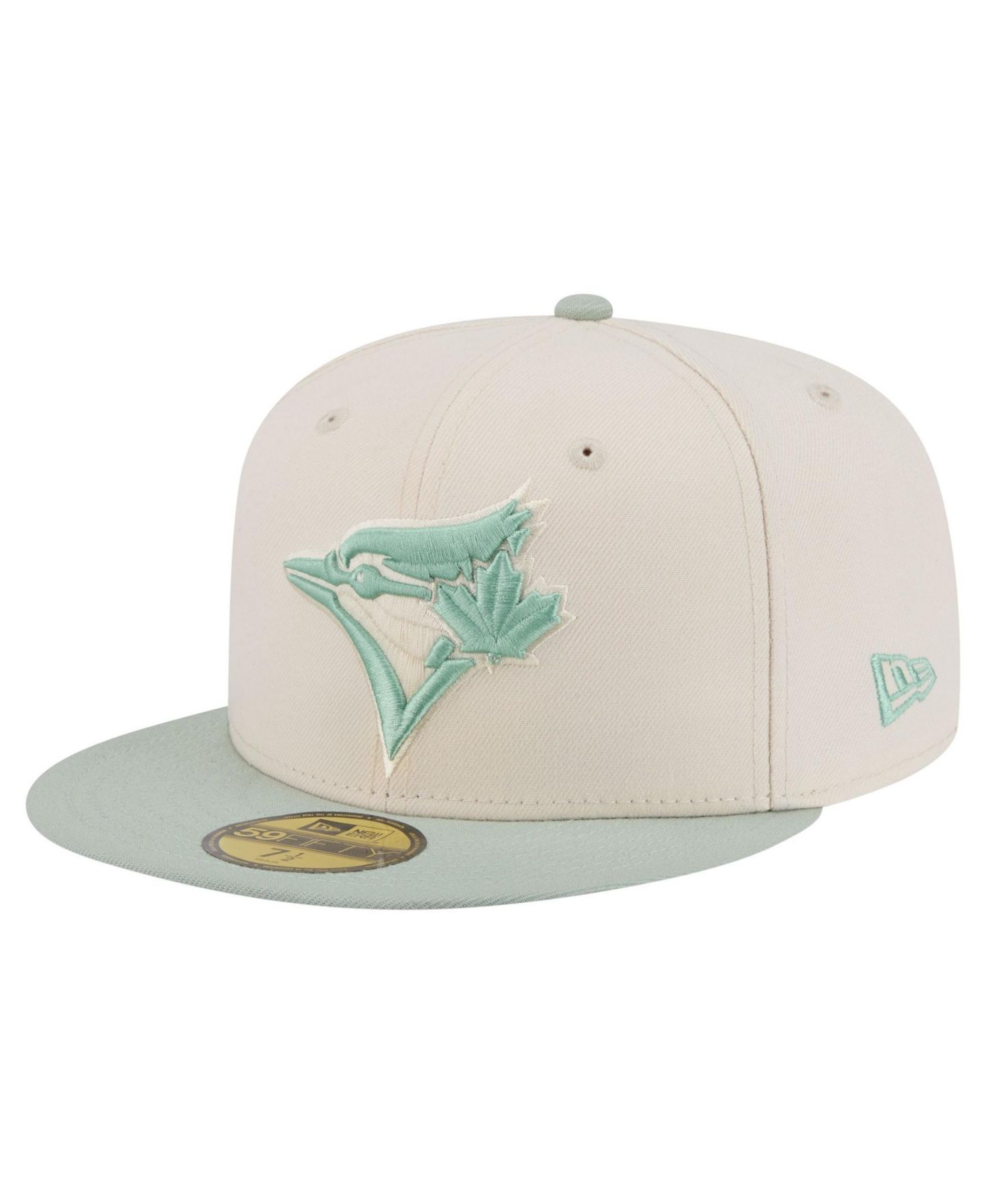 Мужские головные уборы New Era Cream/Green Toronto Blue Jays Color Pack 59FIFTY Fitted Hat — фото 1