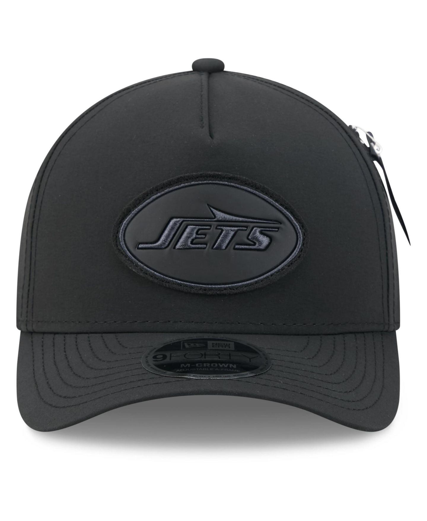 Мужская кепка New Era X Alpha Industries Black New York Jets A-Frame 9FORTY Adjustable Hat — фото 2