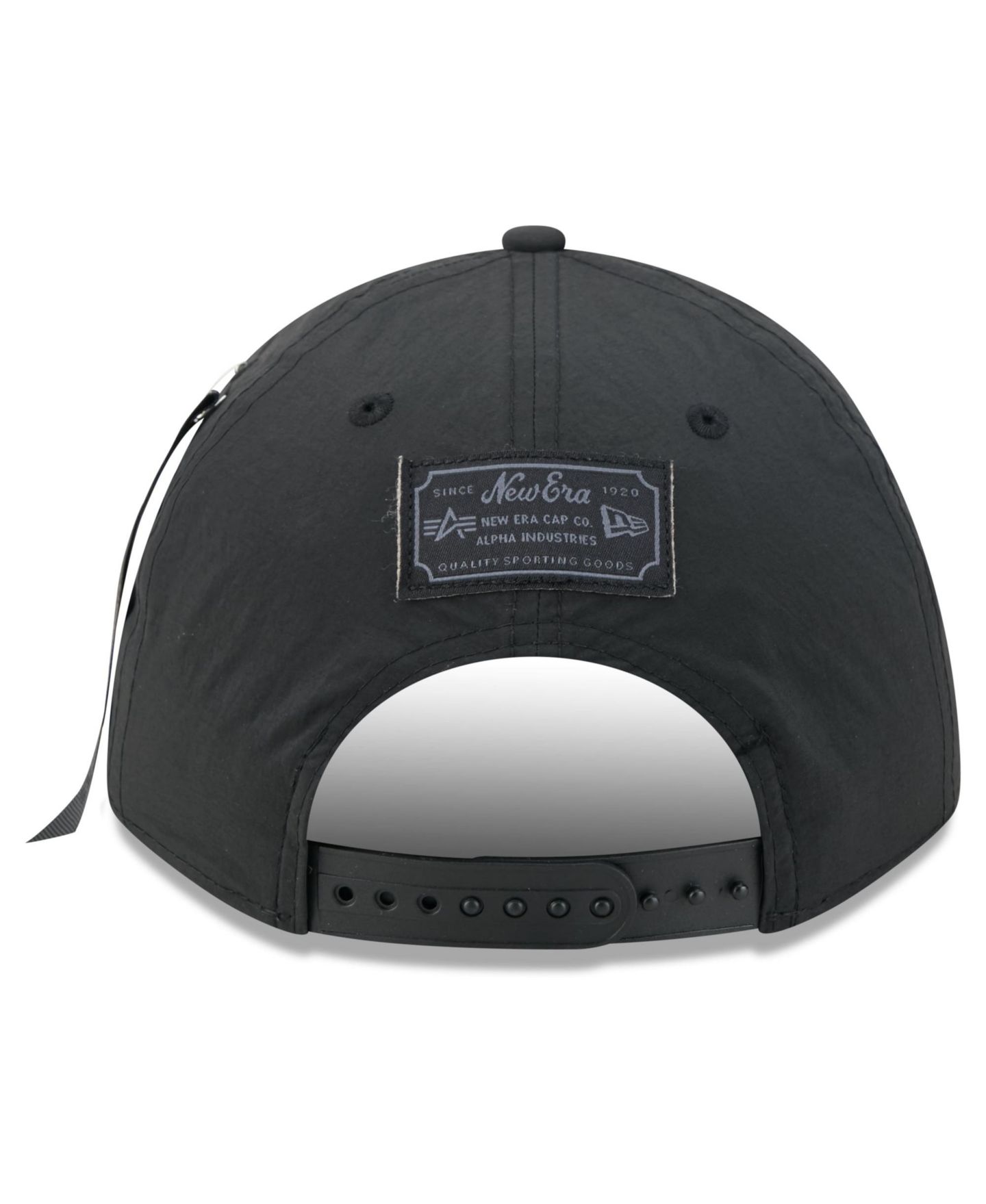 Мужская кепка New Era X Alpha Industries Black Kansas City Chiefs A-Frame 9FORTY Adjustable Hat — фото 4