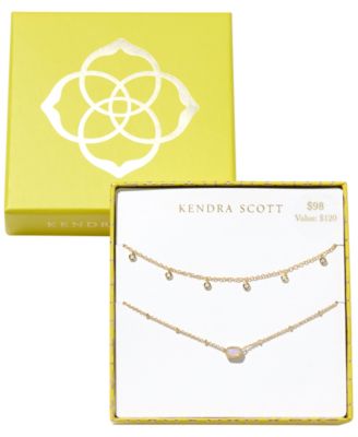 Crystal Mini Elisa and Amelia Necklaces, 2-Piece Set