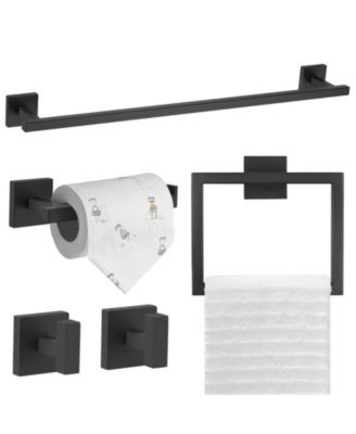 5 Piece 23.6" Bathroom Hardware Accessories Set Brushed