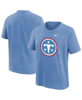 Big Boys and Girls  Light Blue Tennessee Titans Logo T-Shirt