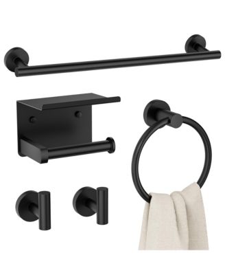 5 Piece 24" Bathroom Hardware Set Towel Bar