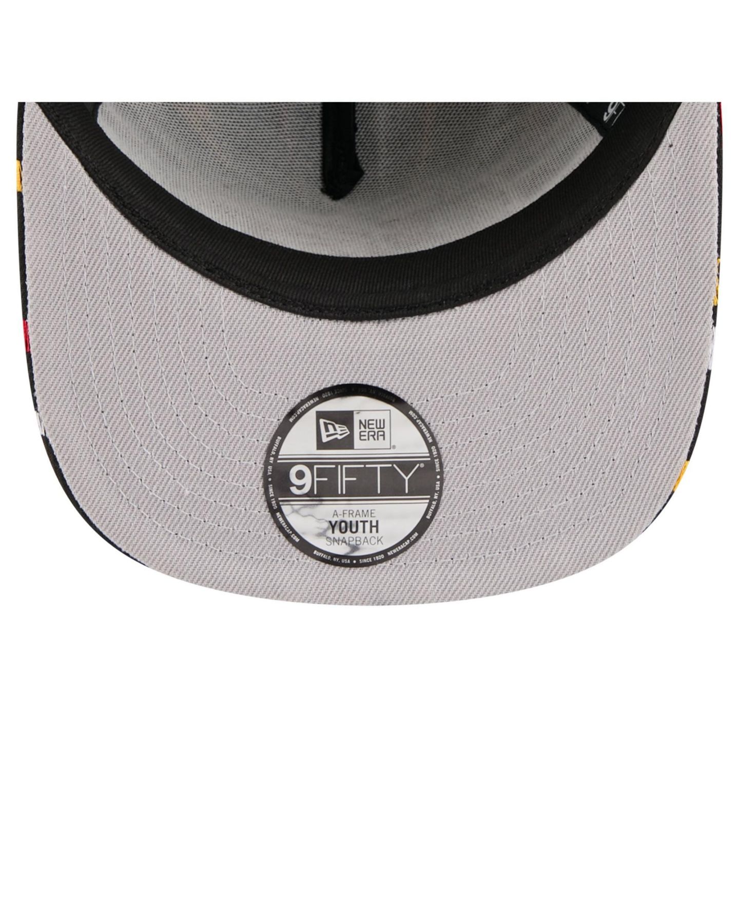 Детская кепка-снэпбэк New Era Kansas City Chiefs Bolt A-Frame 9FIFTY, чёрная, цвет: Чёрный — фото 5