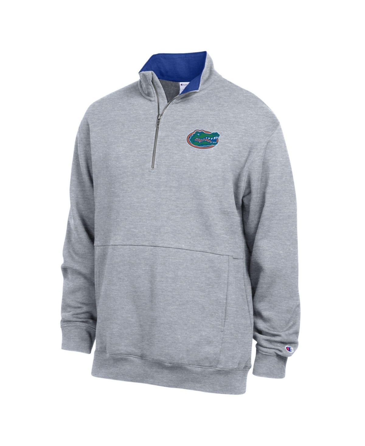Champion Men's Florida Gators Fleece Quarter-Zip Mock Collar Pullover - Heather Gray