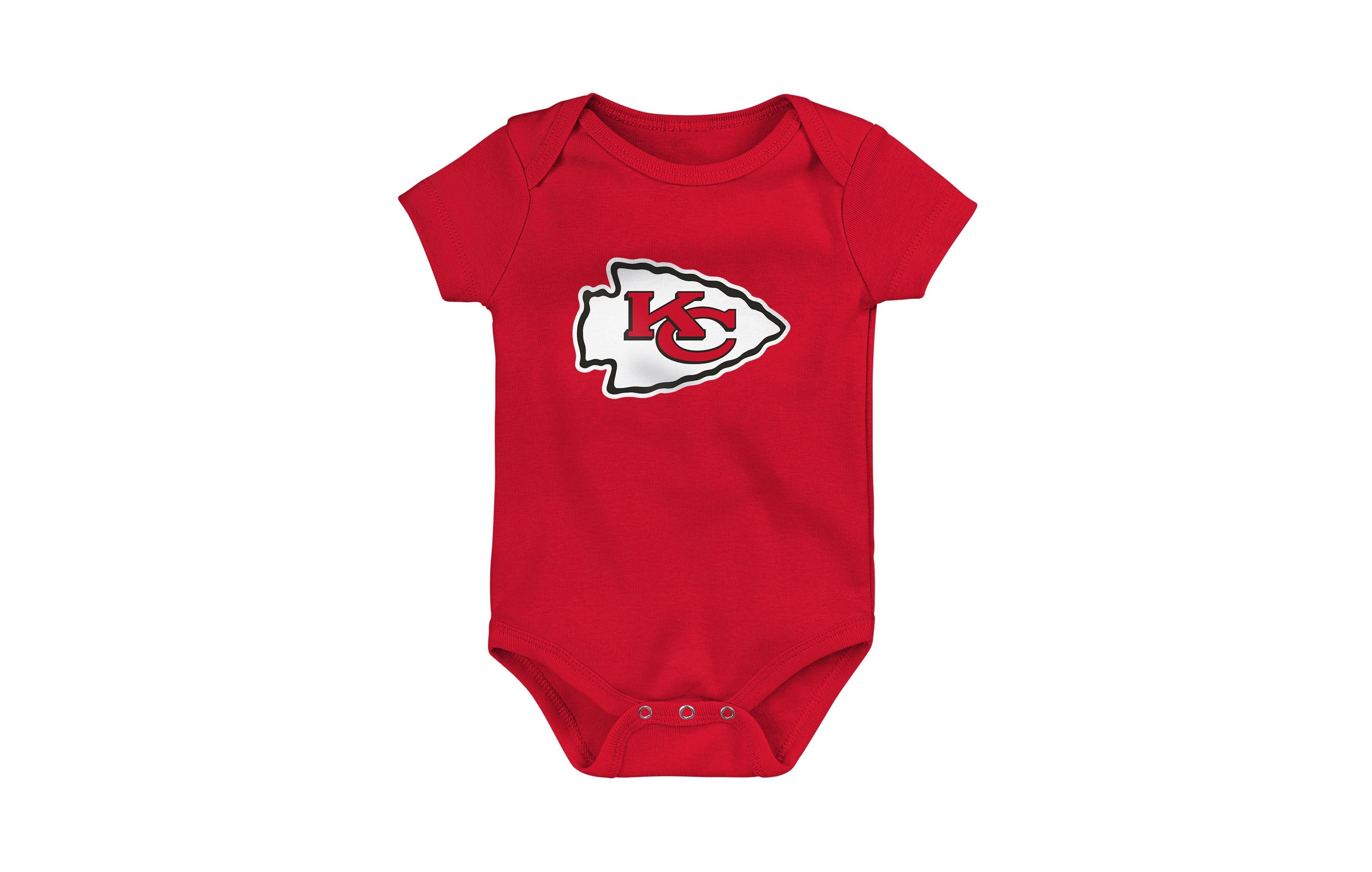 Outerstuff Baby Boys' and Girls' Kansas City Chiefs Short-Sleeve Bodysuit