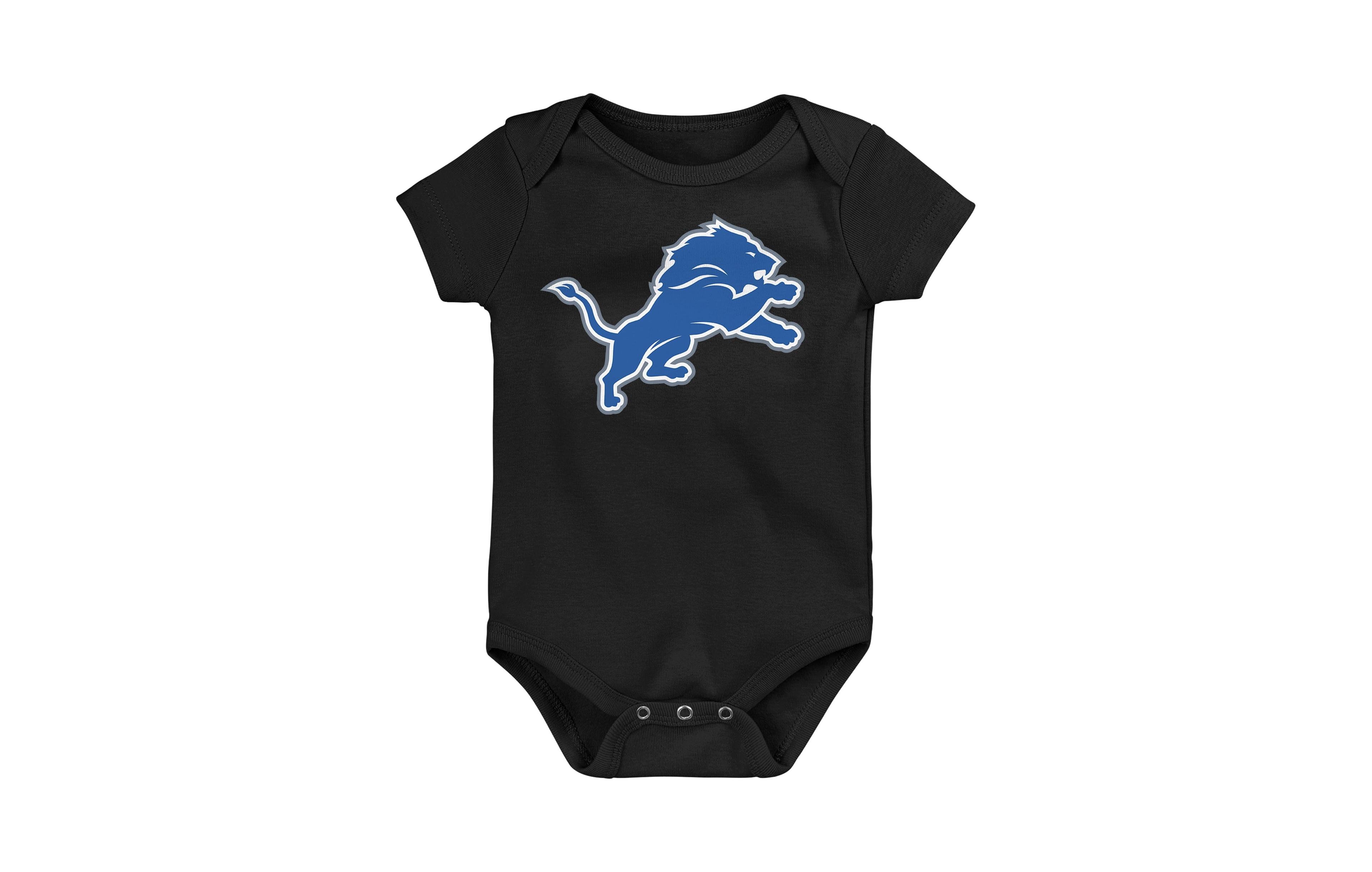 Outerstuff Baby Boys' and Girls' 0-24 Months Detroit Lions Short-Sleeve Bodysuit
