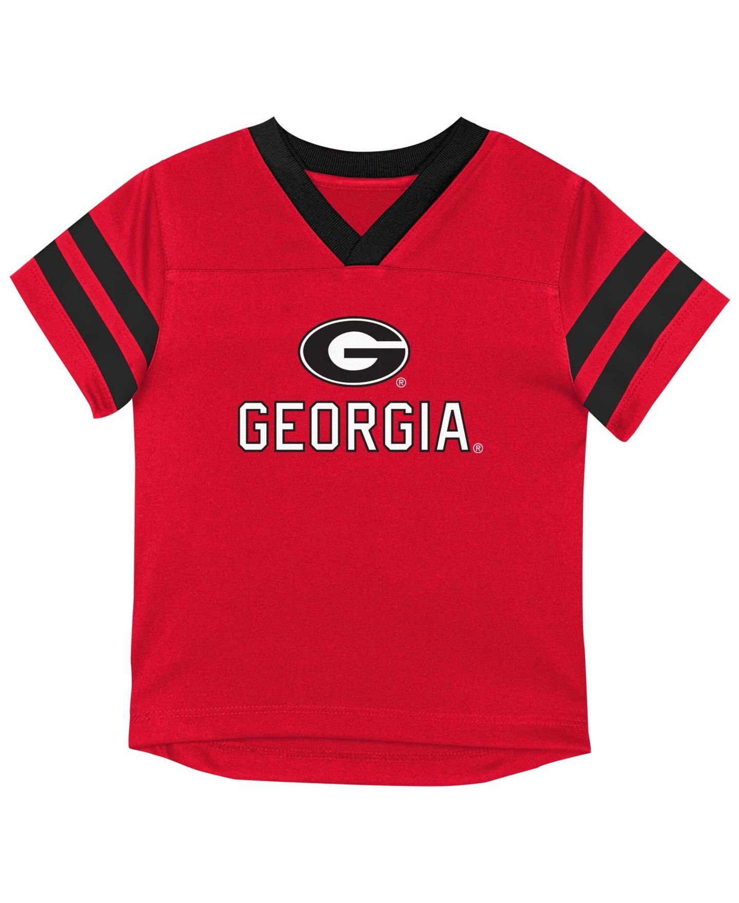 Детский комплект Outerstuff Baby Boys and Girls Red/Black Georgia Bulldogs Team Logo Red Zone Top and Pant Set, цвет: Красный / Чёрный — фото 2