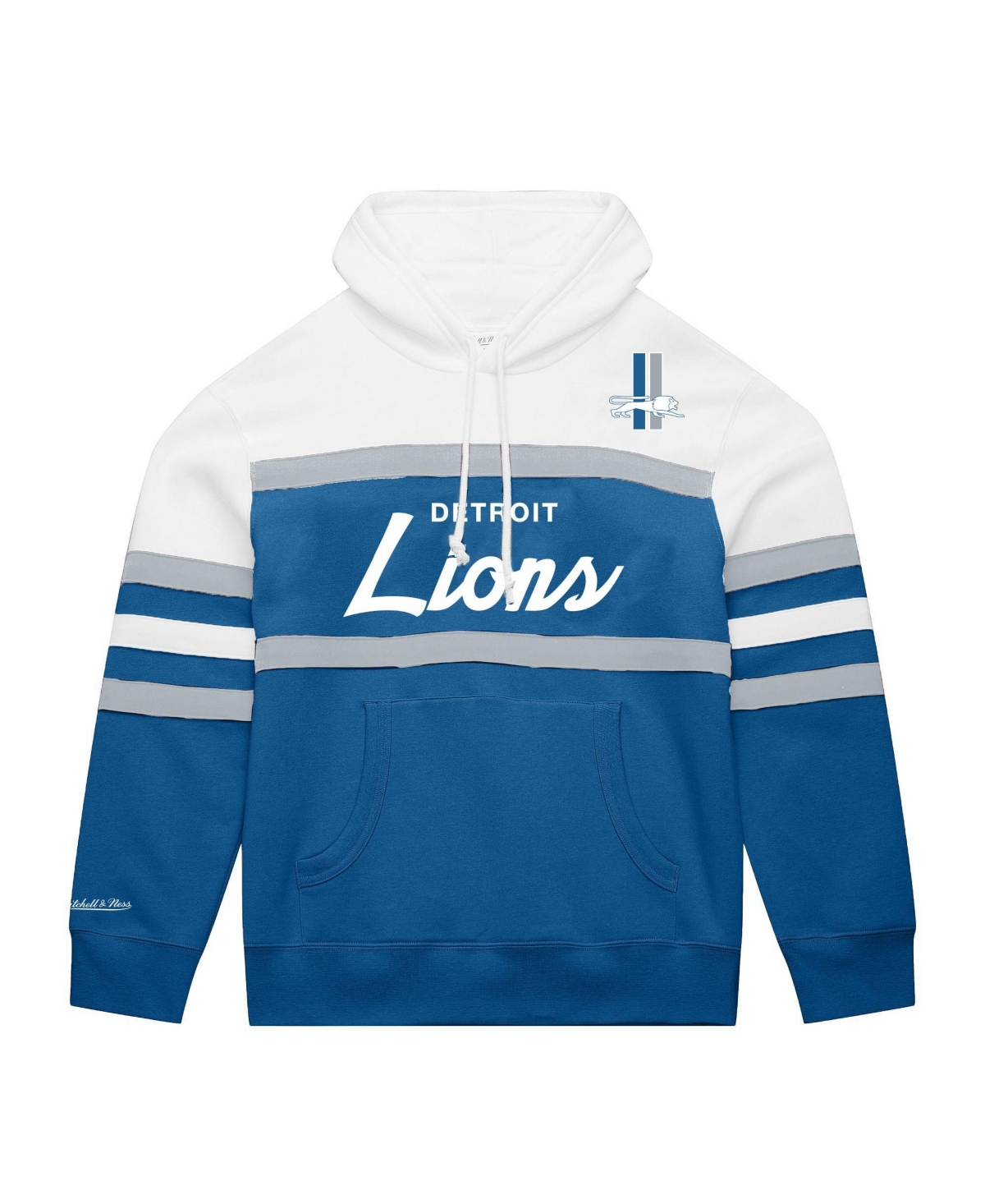 Mitchell & Ness Men's Big Tall Detroit Lions Head Coach Fleece-Lined Hoodie