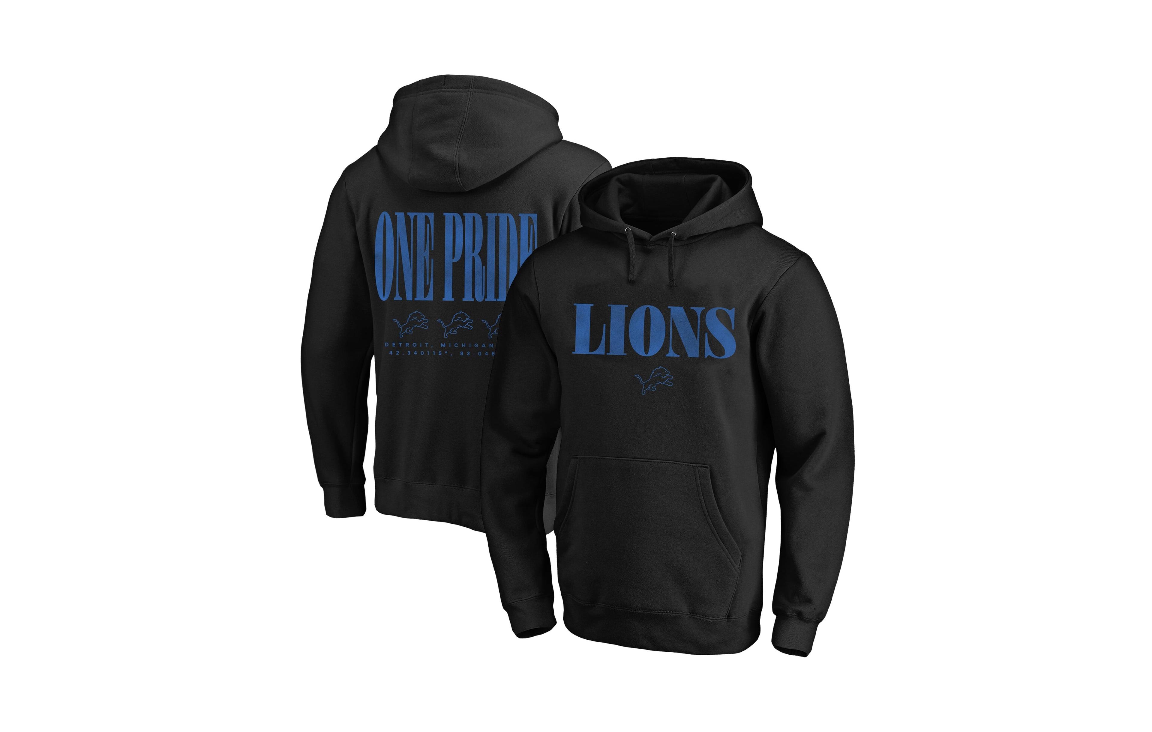 Fanatics Men's Big & Tall Detroit Lions Intense Rivalry Relaxed-Fit Distressed-Graphics French-Terry Hoodie