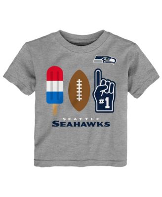Toddler  Heather Gray Seattle Seahawks Americana Pop T-Shirt