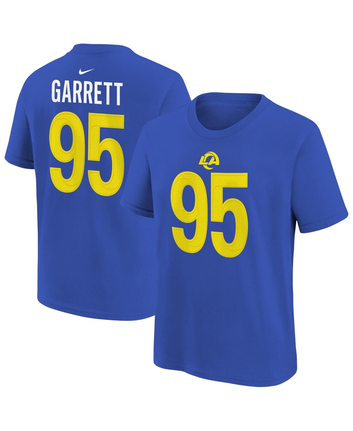 Nike Boys' and Girls' Myles Garrett Los Angeles Rams Name Number T-Shirt - Royal