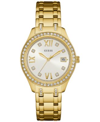 GUESS - Women's Gold-Tone Stainless Steel Bracelet Watch 38mm U0848L2