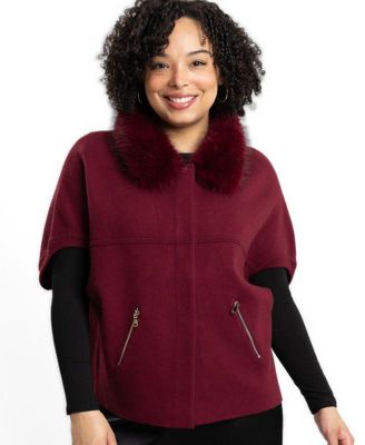 Women's Cynthia Jacket with detachable faux fur collar