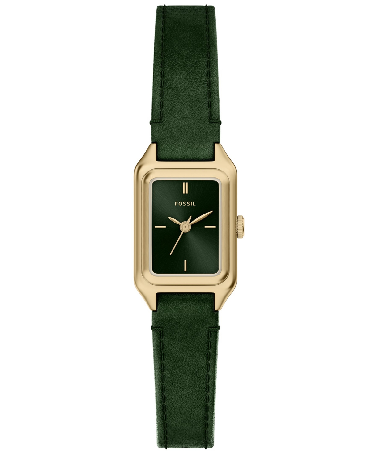 Fossil Women's Quartz Raquel Green Leather Watch 18mm