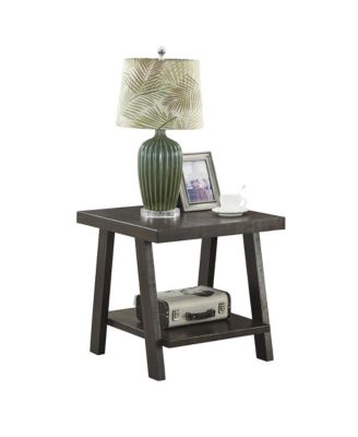 Athens Contemporary Wood Shelf End Table