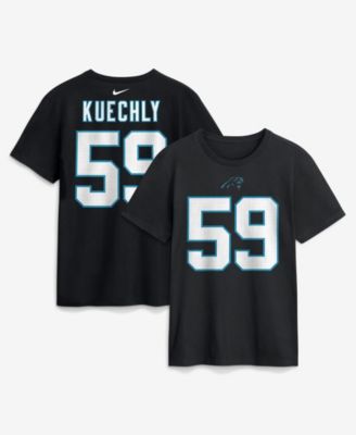 Men's Luke Kuechly Black Carolina Panthers Retired Name & Number T-Shirt