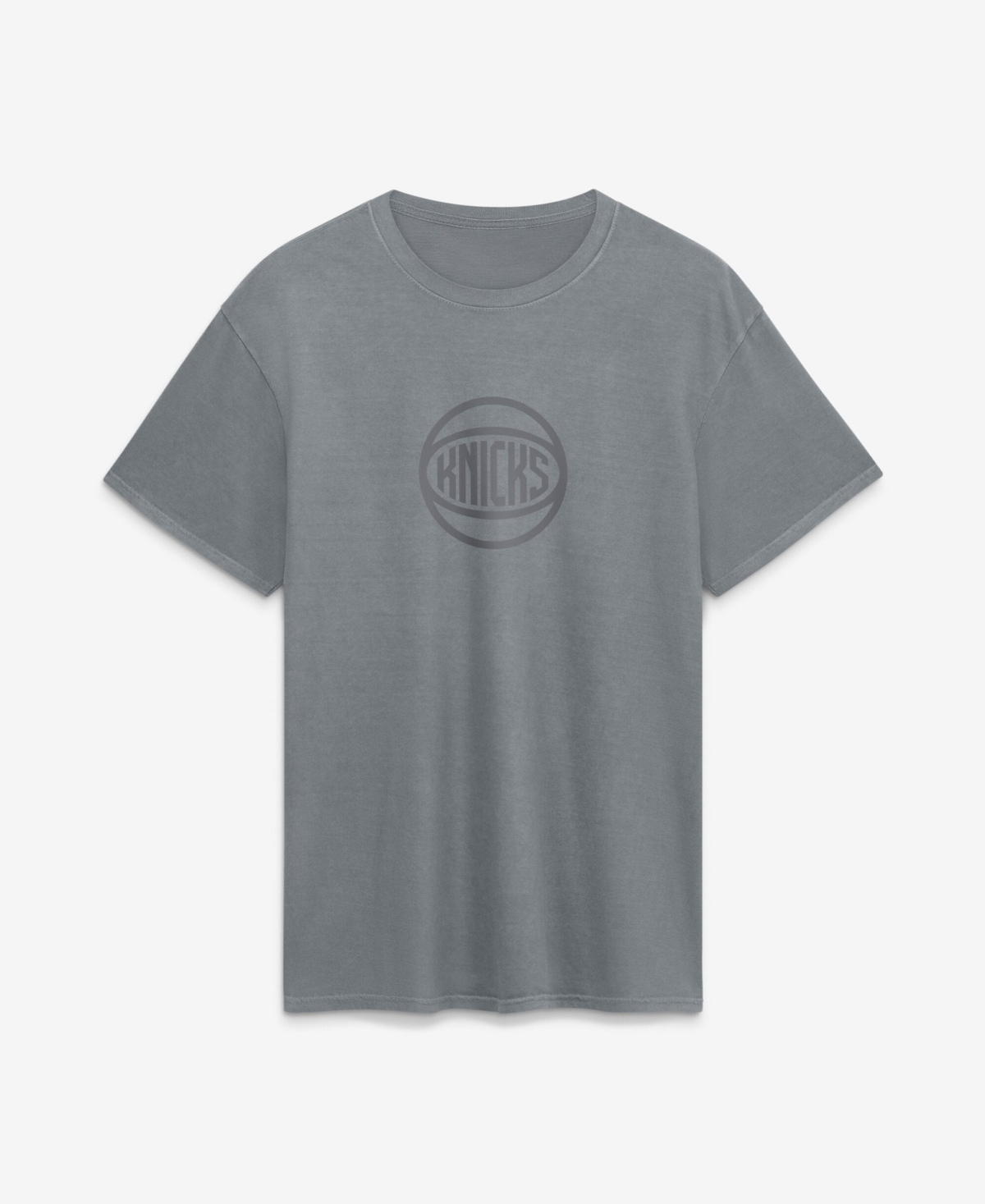 Fanatics Men's New York Knicks Beach Wash Relaxed-Fit Crew Neck T-Shirt - Gray