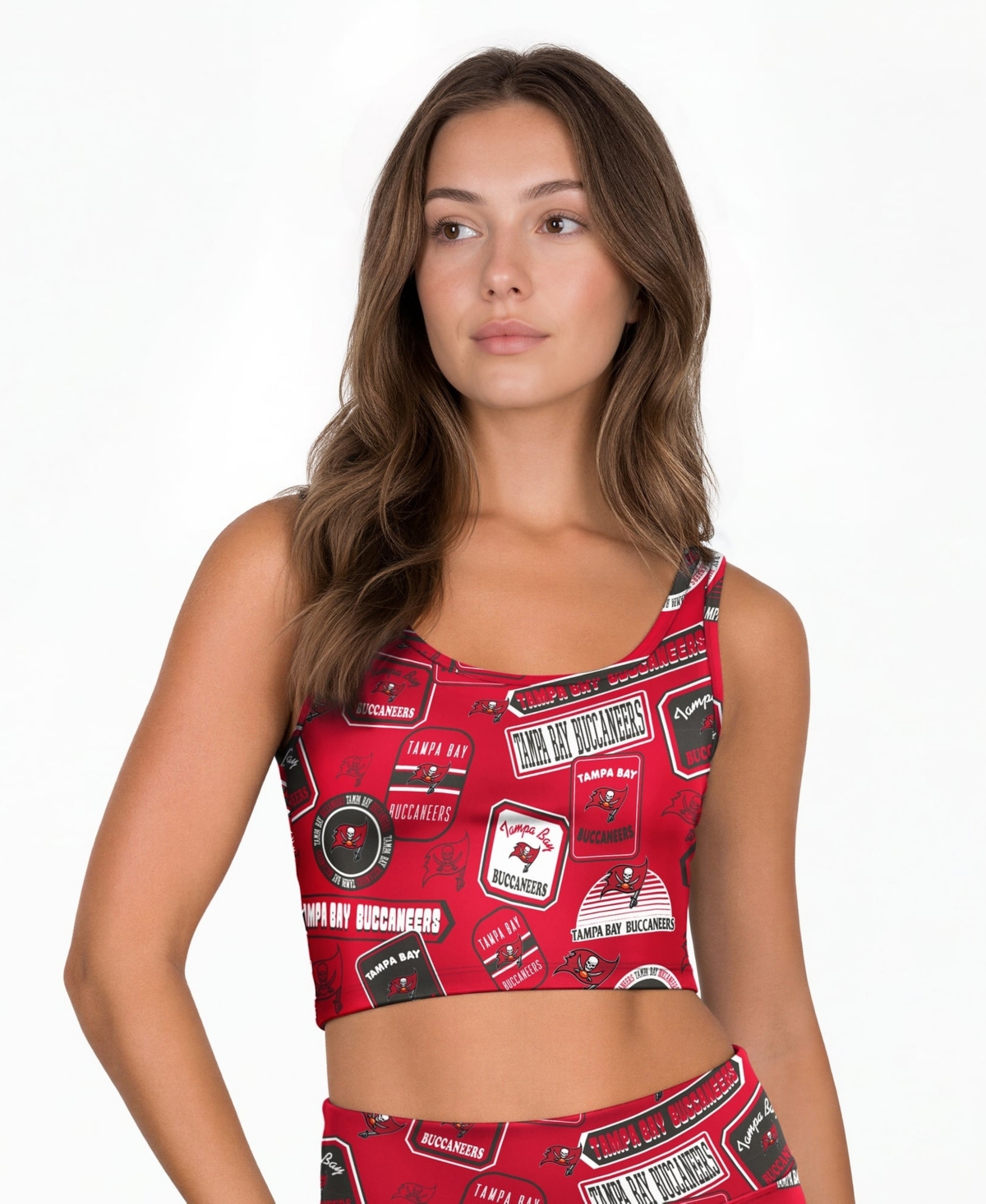 Concepts Sport Women's Tampa Bay Buccaneers Grady Wireless Scoop-Neck Bralette