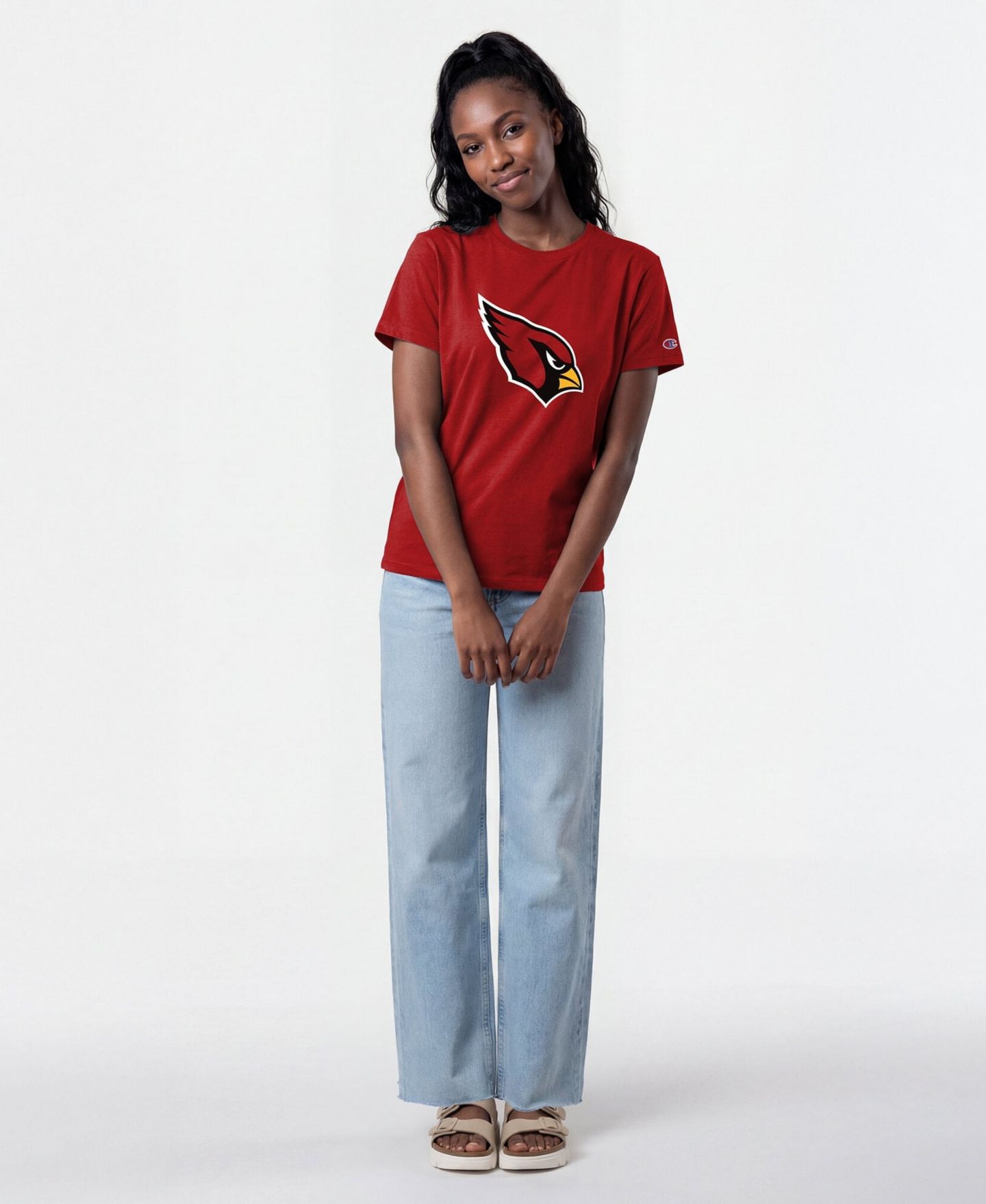 Женская футболка Champion Cardinal Arizona Cardinals Logo — фото 4
