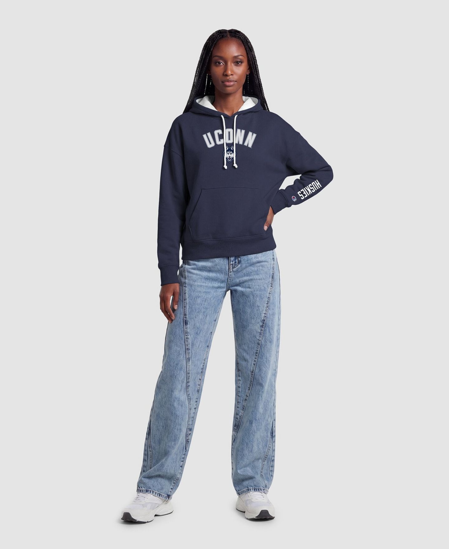 Женское худи Champion UConn Huskies Navy — фото 3