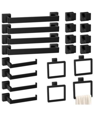20 Pieces 16" Bathroom Hardware Accessories Set Towel Bar