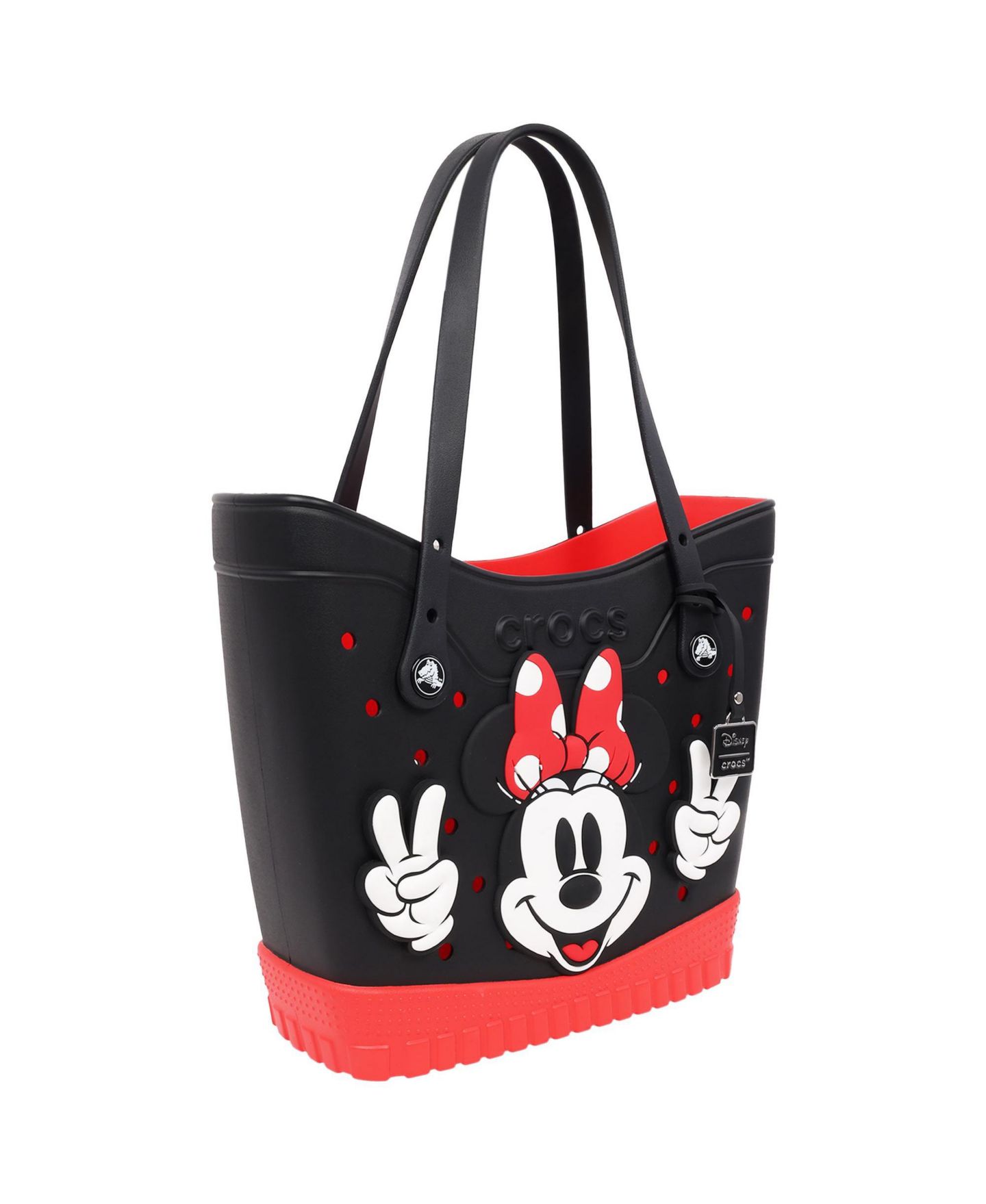 Женская сумка Crocs Disney Minnie Mouse Classic Tote, цвет: Чёрный — фото 2