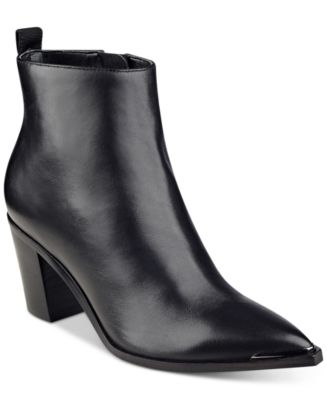 Marc Fisher Nellien Pointy-Toe Block-Heel Booties - Boots - Shoes - Macy's