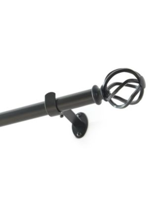 Walker 1" Single Curtain Rod with Cage Ball Finial