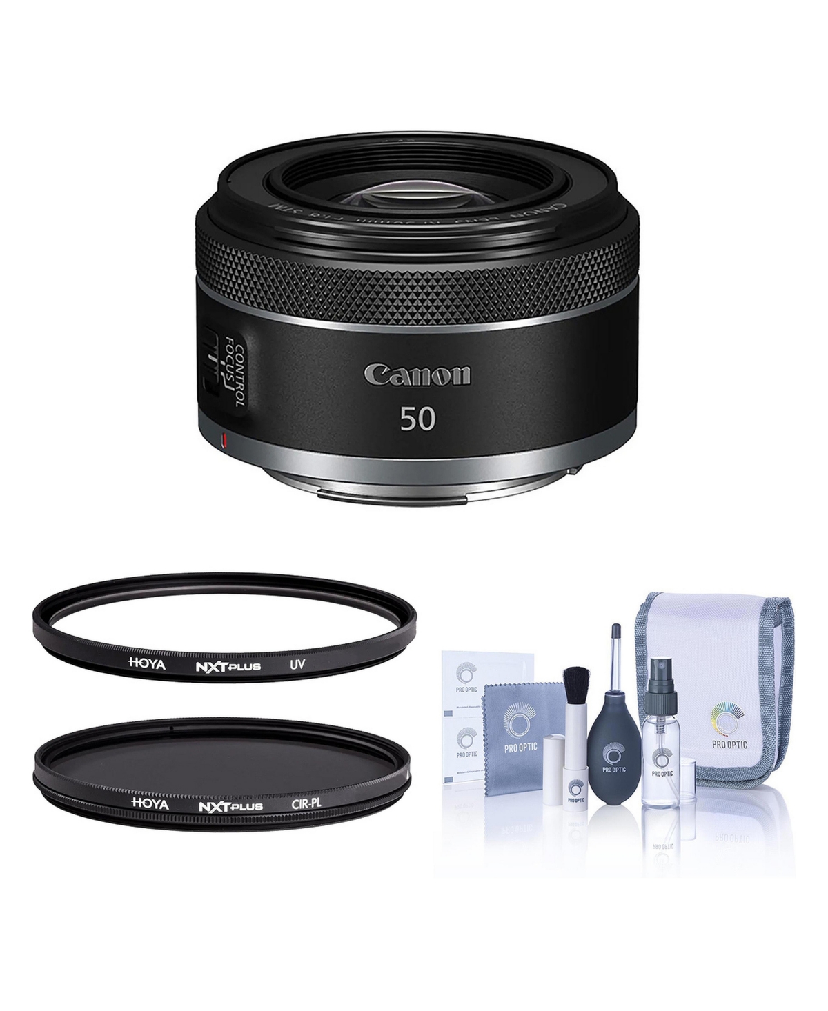 Canon Rf 50mm f/1.8 Stm Autofocus Lens with Filter Kit and Cleaning Kit for Eos R Series Cameras