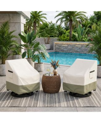 Patio Chair Covers 2 Pack, 600D Oxford Waterproof UV Resistant, Outdoor Furniture Protector