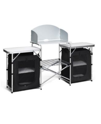 Camping Kitchen Table, Folding Design for Camping, Travel and Outdoor Activities