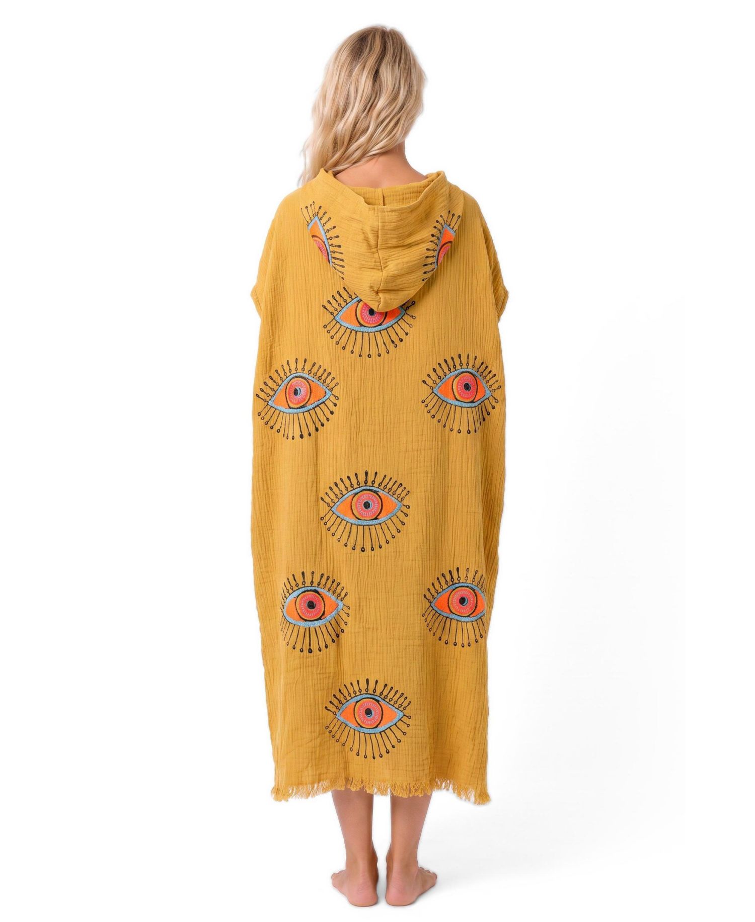Women's Mira Hooded V-Neck Short-Sleeve Beach Cover-Up