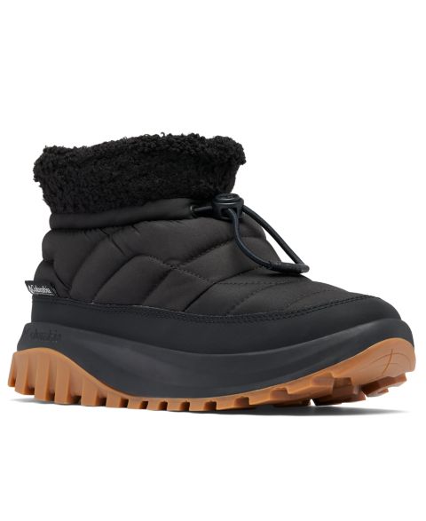 Женские утеплённые ботильоны Columbia Snowtrot Shorty, цвет: Чёрный / Морская соль