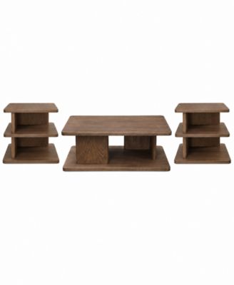 Cassie 3-Piece Wood Coffee Table Set