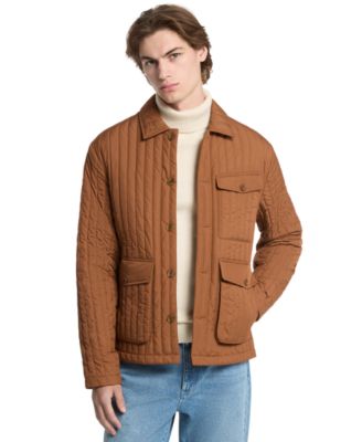 Men's Narrow Quilt Chore Point Collar Jacket