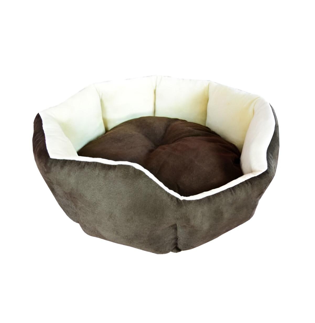 Slickblue Round Oval Pet Bed for Small Dogs and Cats