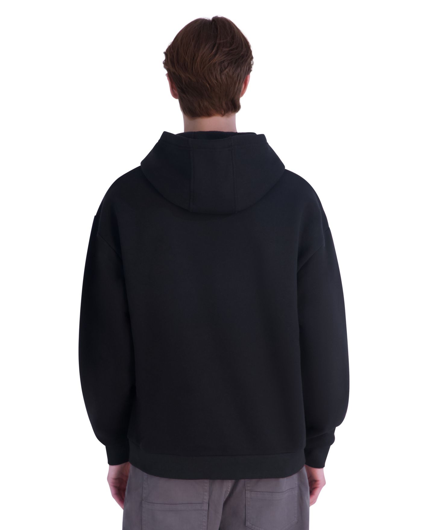 Мужское худи KARL LAGERFELD PARIS Oversized Graphic Fleece, цвет: Чёрный — фото 5