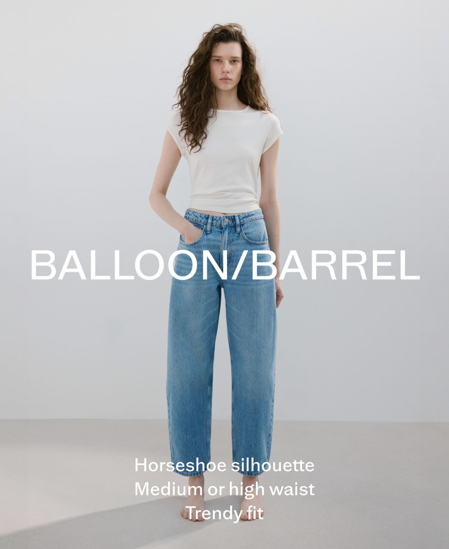 Women's Low-Rise Barrel Jeans
