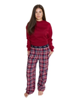 Women's Flannel Relaxed Holiday Pajama Set