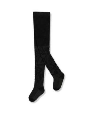 Baby Girls' Girls Must-Haves Textured-Knit Cotton-Blend Tights